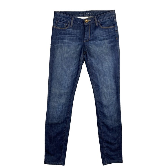 Banana Republic Denim - Banana Republic Skinny Jeans Size 27R Low Rise Dark Wash
